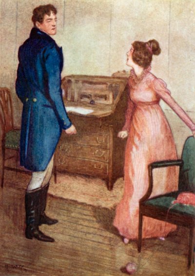 Illustration für Stolz und Vorurteil von Jane Austen von Arthur Wallis Mills